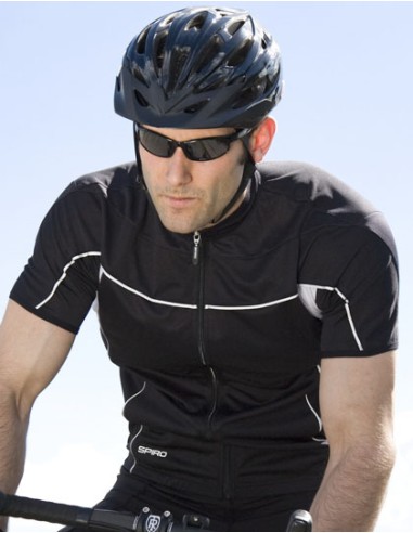 SPI-S188M-Mens Bikewear Full Zip Performance Top
